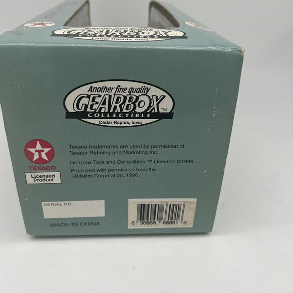 1950 Tokheim Texaco Fire Chief Gas Pump Coin Bank Replica Gearbox NIB Read Desc. - Picture 12 of 12